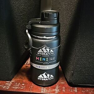 Hydrapeak Mini 14oz black baby Kids insulated stainless steel Water Bott…
